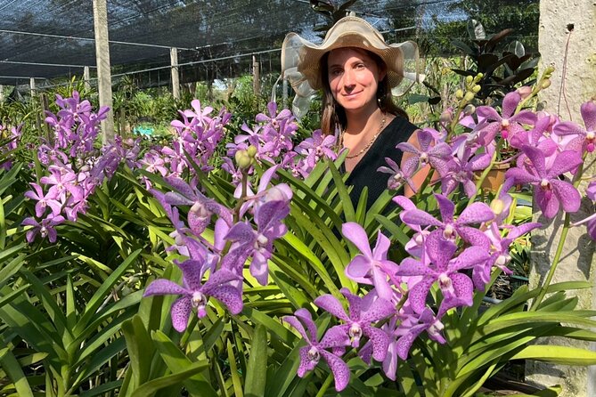 3hr Sunset Canal Cruise & Stop at Biggest Buddha (fully guided) - Niyom’s Orchid Farm in Taling Chan: Greenhouses, Color, and a Breather