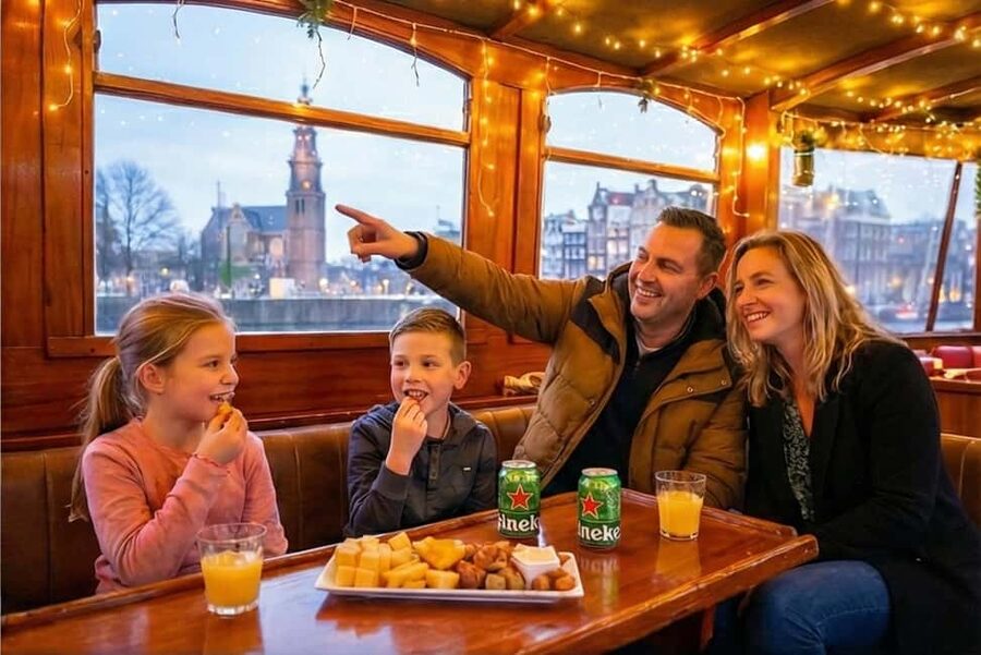 Amsterdam: 90 min Cosy Canal Cruise w. Bar & Snacks on board - Key Points at a Glance