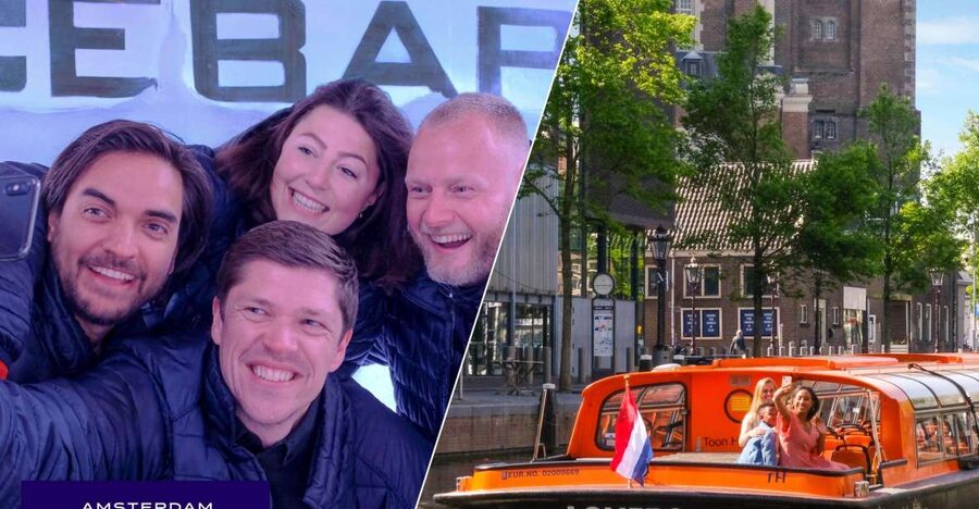 Amsterdam: Canal Cruise and Entrance to Xtracold Icebar - Your one-hour canal cruise: views from a glass-topped boat