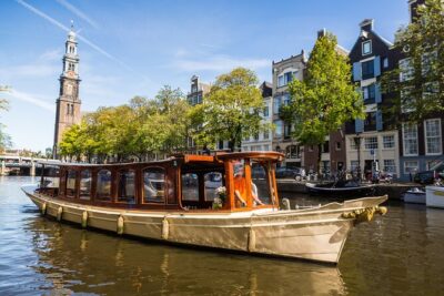 Amsterdam Canal Cruise with Cheese and Wine - The Wooden Boat Setup: Small Group, Better Sight Lines