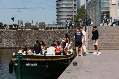 Amsterdam Evening (Sunset) Canal Cruise w/ optional drinks - The Boat Setup: Small Group Size and Weather-Ready Cover
