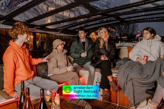 Amsterdam Light Festival: Cruise Unlimited Drinks & Bite option - Meeting at Prins Hendrikkade and Settling In Fast