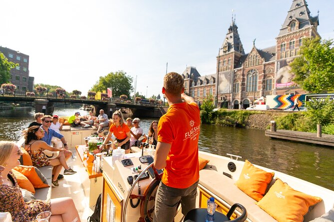 Amsterdam Luxury Canal Cruise + Unlimited Drinks & Bites option - Getting On Board: The Step, the Staff, and the Dock Reality