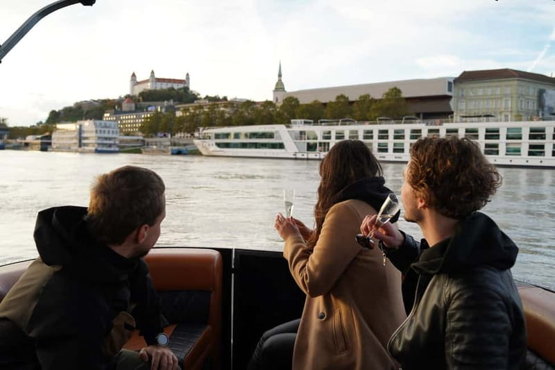 Bratislava: Private Danube River Cruise with Drinks - The Route and Views: Bratislava Castle, UFO Bridge, and a River-Level Photo Stop