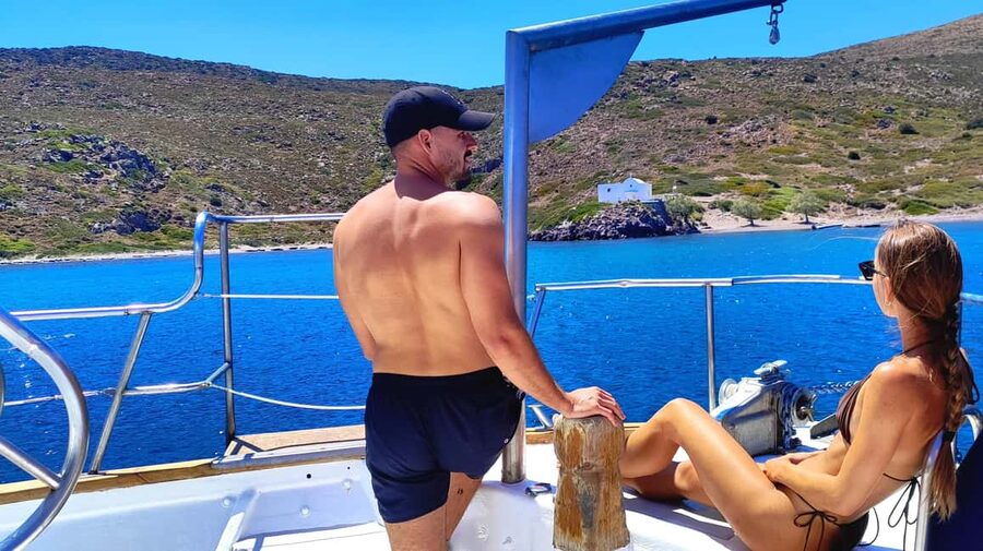 Corinth Canal Cruise: Ancient Ports, Crystal Waters &History - Siderona Beach swim time: crystal water, glass-bottom spotting
