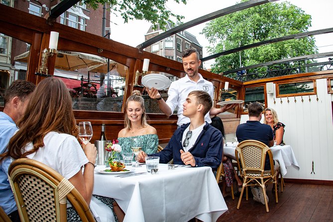 Dinner Canal Cruise Amsterdam: 3-Course Dinner Included - The dinner plan: aperitif, amuse, and a true 3-course meal at sea speed