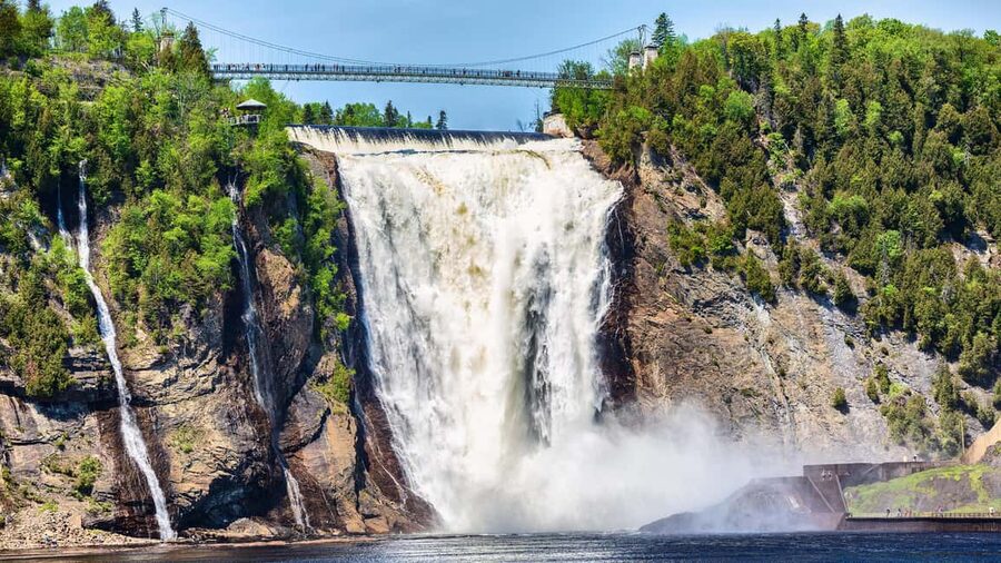From Montréal: Québec City, River Cruise & Montmorency Falls - Montmorency Falls: 276 Feet of Power, Plus Walkable Viewpoints