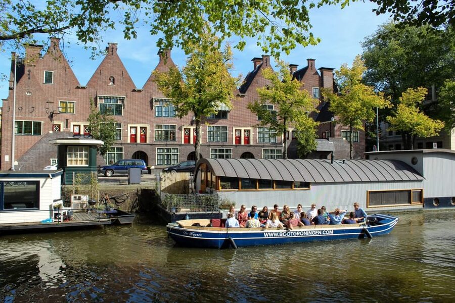 Groningen: Open Boat City Canal Cruise - One-hour canal time that actually feels like Groningen