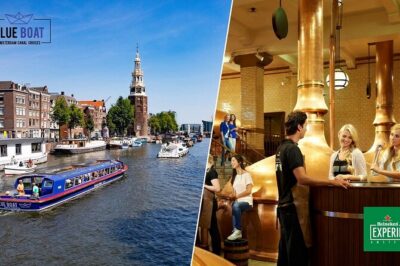 Heineken Experience Amsterdam and Canal Cruise with Snackbox - Brewing facts, games, and the tasting moment that makes it worth it