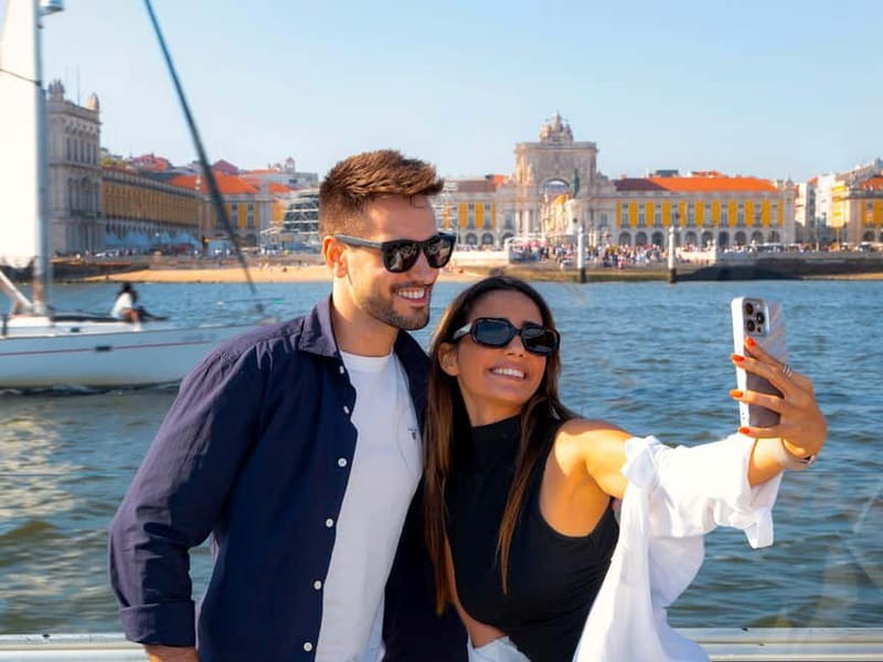 Lisbon: Tejo River Sightseeing Cruise - Seating strategy: covered comfort vs. open-sky photos