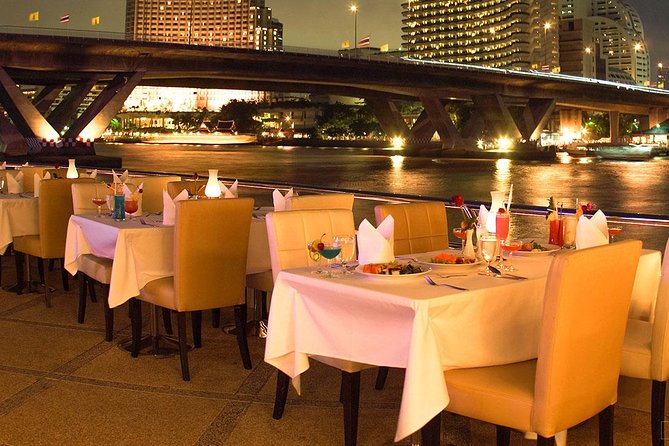 Luxury Dinner on Chao Phraya Princess River Cruise with Pickup (SHA Plus) - Sightseeing from the river: Wat Arun and the Grand Palace at night