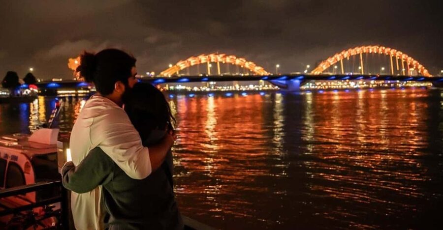 Marble Mountains - Han River Cruise -Dragon Bridge by night - Monkey Mountain and the 67m Lady Buddha statue