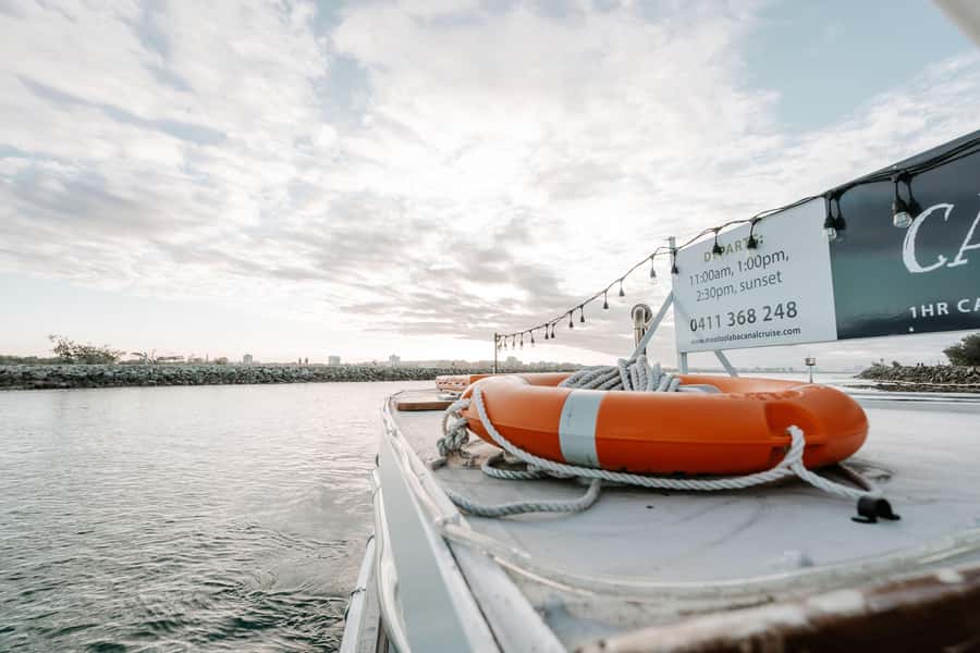Mooloolaba: Sunshine Coast Sunset Canal Cruise - What the 1-hour route feels like: canals first, coast second