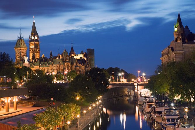 Ottawa Premium Night Driving Tour with River Cruise - Stop 1 on the Map: Rideau Canal National Historic Site River Cruise