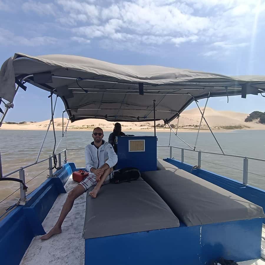Port Elizabeth: Sundays River Cruise and Kragga Kamma - Nanaga Farm Stall lunch: roosterkoek, pie, biltong, and a break from the van
