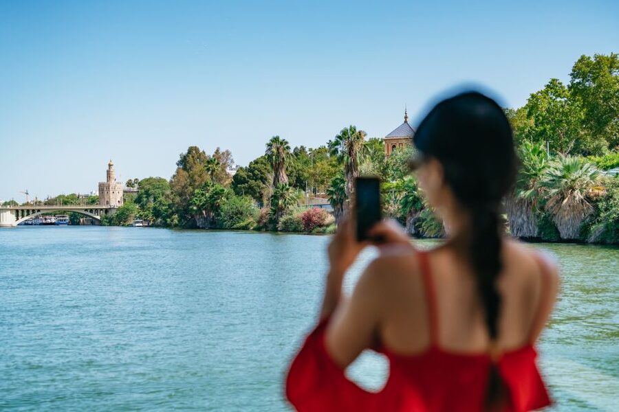 Seville: 1-Hour Guadalquivir River Sightseeing Eco Cruise - La Maestranza From the Water: Can You Hear the Crowd?