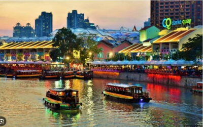 Singapore River Cruise, Spectra & Garden Rhapsody Light Show - Singapore River Cruise from Clarke Quay: enjoying 35 minutes on the water