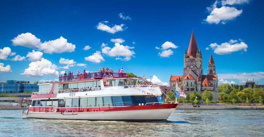 Vienna: Danube River Cruise w/ optional Viennese Specialties - Spittelau, Roßau Barracks, and Ringturm: Architecture You Can’t Recreate by Foot