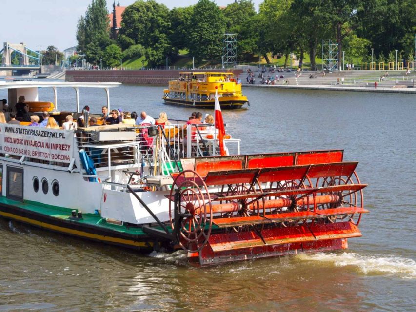Wrocław: Long City Walk and River Cruise - The Odra River cruise: 60 minutes, two decks, and onboard drinks